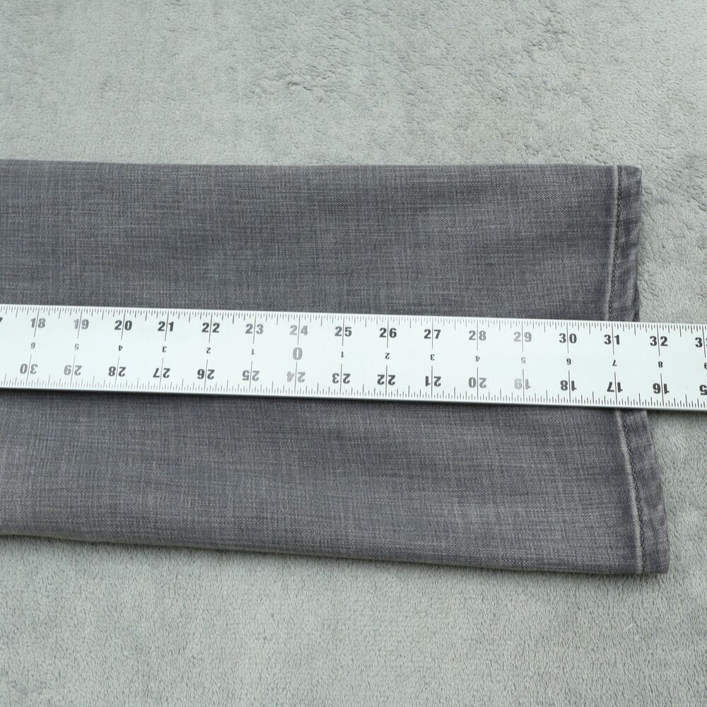 Express Jeans Mens 38x32 Gray Bootcut Kingston Classic Fit Denim Stone Wash - Picture 4 of 16